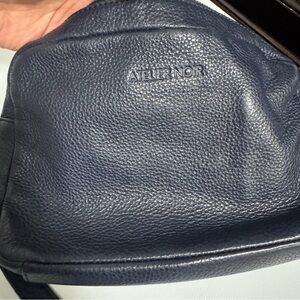 Atelier Noir Navy Leather Crossbody Bag